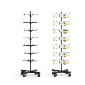 Retail Display Stand, Rotating Display Rack for Keychains Jewelry Vendor Events